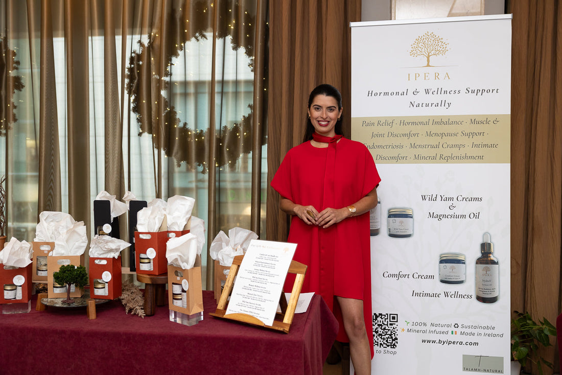 Danilly Carvalho founder of IPERA natural skincare brand presenting mineral skincare products inspired by nature and Brazilian roots